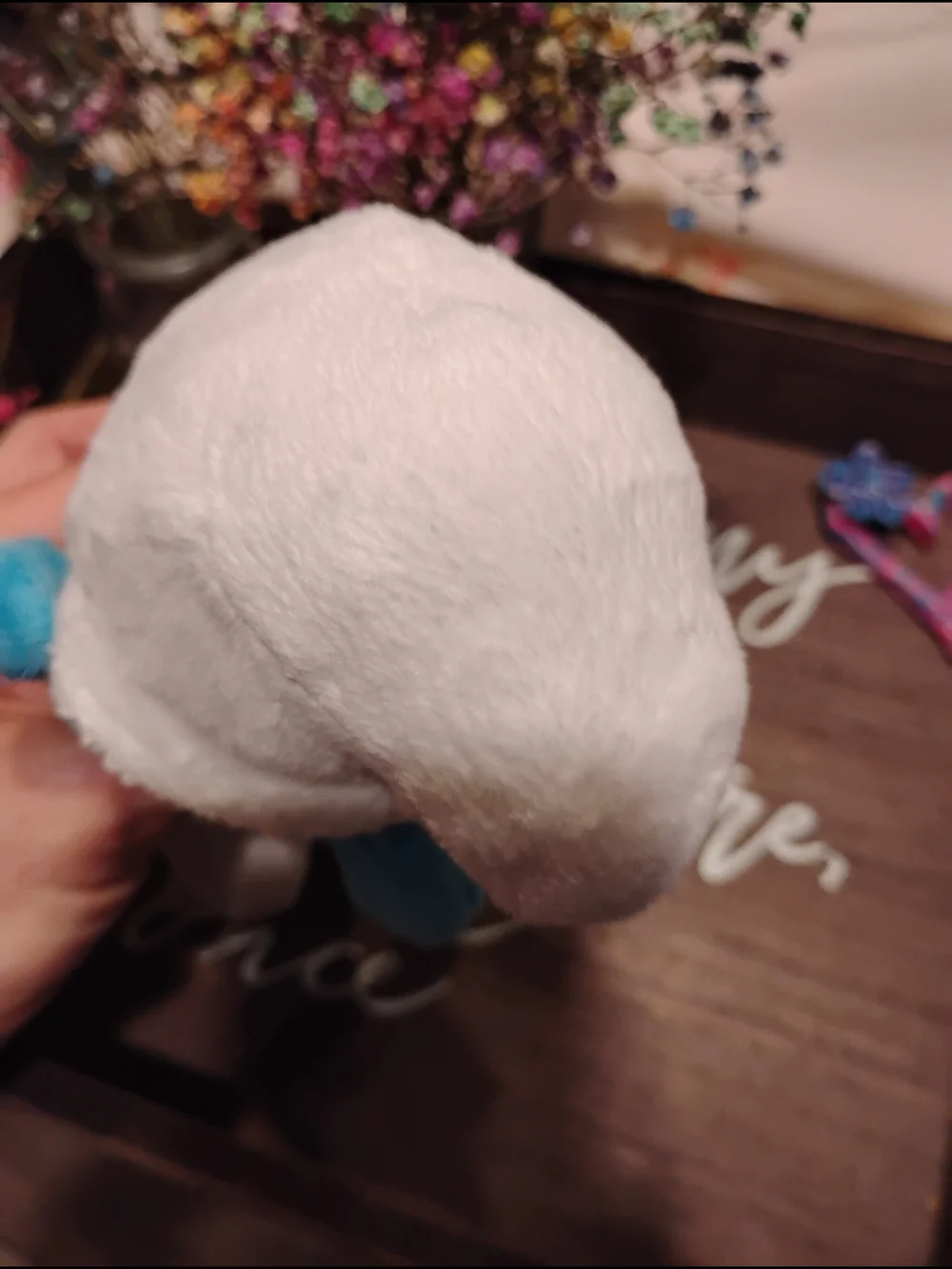 Smurf Plush Stuffed Toy - Blue & White